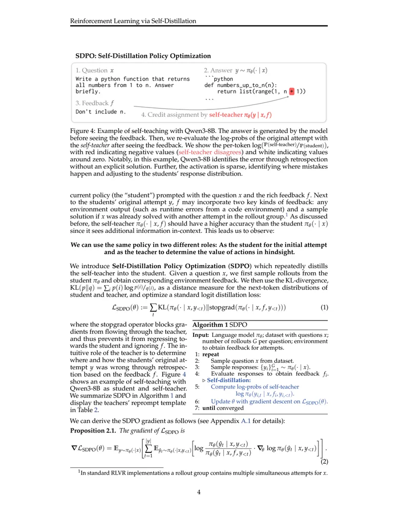 Figure 4: Example of self-teaching with Qwen3-8B
