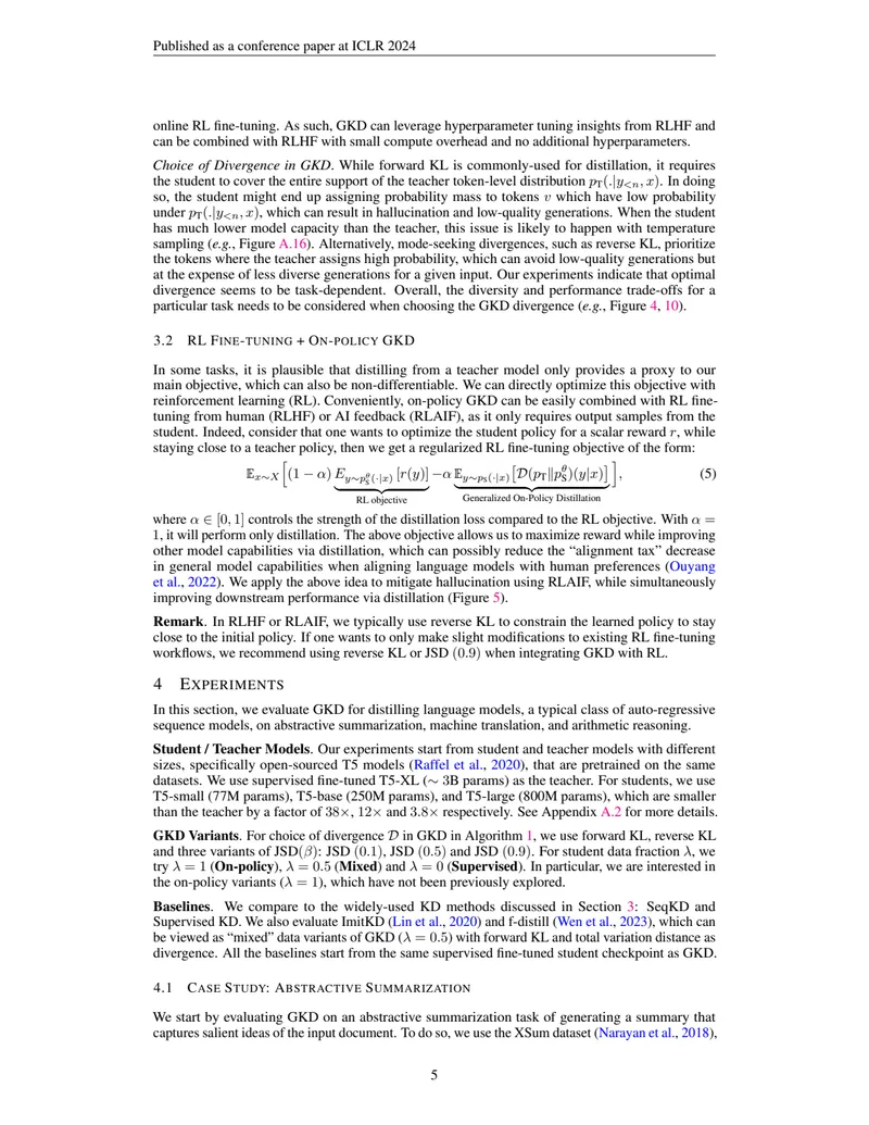 Figure 4: Effect of divergence on quality vs diversity
