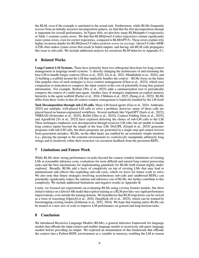 Figure 4: First decomposition analysis and syntax errors